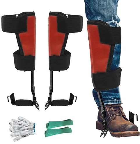 Kletterausrüstung für Baum, Kletterspitzen für die Arbeit der Bäume, professionelle Baumkletterausrüstung, sicheres Baumkletter-Set, abnehmbare Klettersporen
