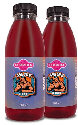 Florida Soda Syrup Compatible With Sodastream - Twin Pack, Aspartame & Sugar Free (500 ml (Pack of 2), Iron Brew)