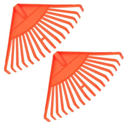 Parliky 2pièces Râteau De Jardin Plastique Râteau pour Nettoyage De Jardin Outil De Jardinage pour Plantes Et Déchets