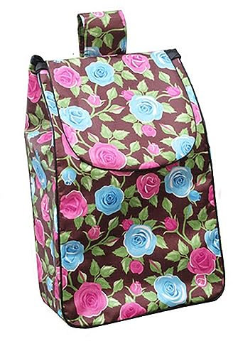 Bolsa de recambio para carro de la compra,Bolsas Bolsa de almacenamiento for carrito de compras de 36L, bolsa de almacenamiento de tela Oxford, bolsa de compras con carrito de fácil limpieza, bolsa de