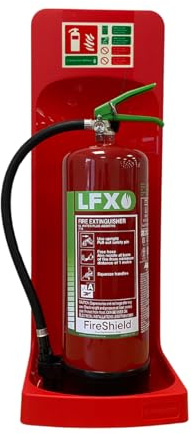 6ltr LFX Lithium-Ion Battery Fire Extinguisher - FireShield (LFX 6ltr Fire Extinguisher & Single Stand)