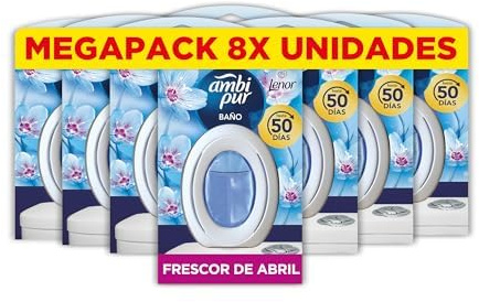 Ambi Pur Baño Ambientador Continuo Lenor Frescor De Abril 8 x 7,5ml