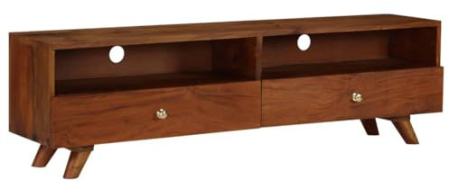 Helloshop26 Meuble télé Buffet TV télévision Design Pratique Bois de récupération Solide 140 cm 2502158