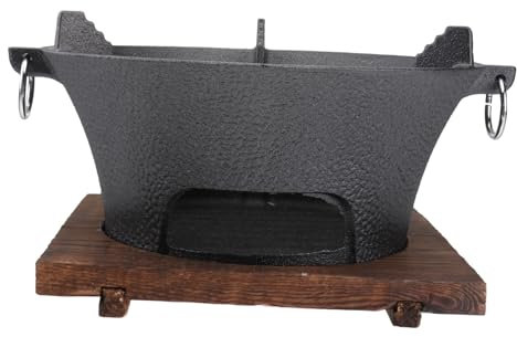 VICASKY Camping Holzkohlegrill Mit Holzschale Outdoor-grill Und Grillofen Feuerbeständig Und Robust Praktisches Grillzubehör Für Zuhause Und Reisen