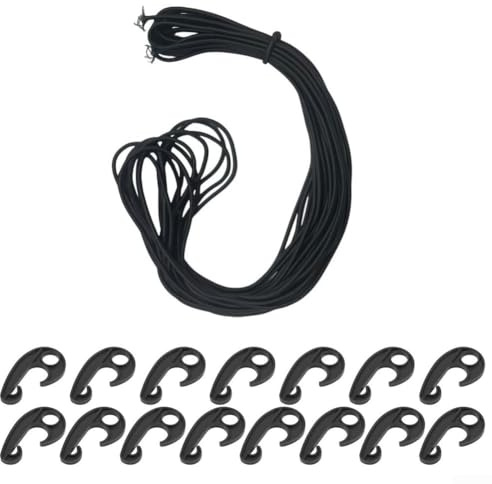 Filet de chargement élastique robuste avec crochets - Housse de protection en maille pour camion, lit, remorque, VUS, voiture, coffre, plage, bateau, van - 1,5 x 2 m - Vert (15 crochets + corde