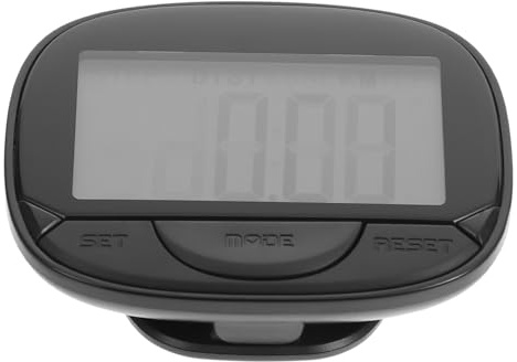 CORHAD Portable Pedometer with Clip Large LCD Step Counter for Walking and Running Fitness Tracker Shell Suitable for Waist Belt Ankle Shoe Use Random Color