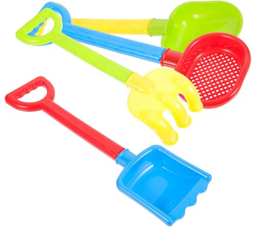 Juego de Palas de Arena de Playa 4 Piezas de Plástico
