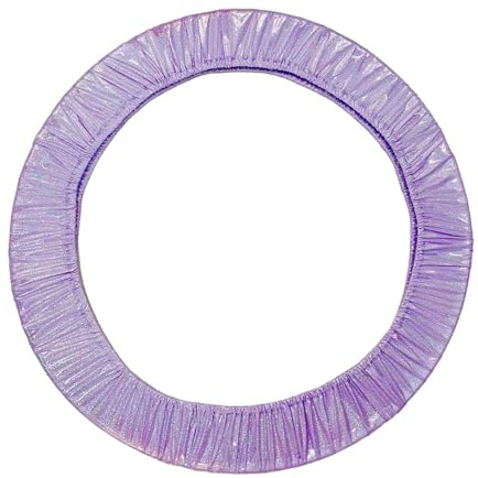 Jiuvaso Custodia Protettiva per Cerchio da Ginnastica Ritmica, Copri Cerchio Artistica in Nylon, Non Inclusi Anelli da Ginnastica, Ritmica da Usura, Graffi E Urti, Mantenendoli Puliti, Viola, S