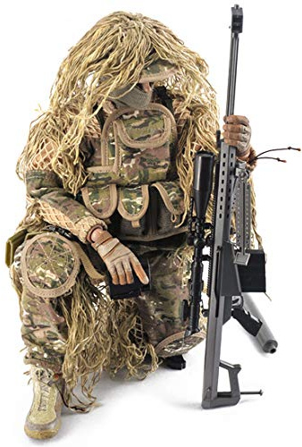 Batop Modèle de soldat 1/6, figurine de soldat de 30,5 cm, figurine d'action militaire modèle – Tireur d'élite tout terrain