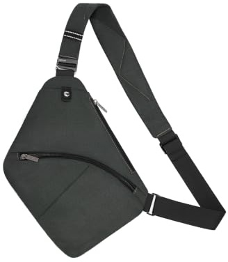 OSOCE Sling Bag for Men Anti-theft Crossbody Shoulder Bag | Water-Resistant, Large Capacity, Lightweight, Multi-pocket, Adjustable Wide Strap, Ideal for Travel, Hiking & Commuting