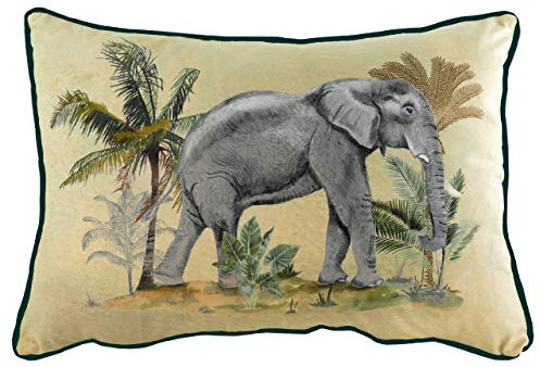 Evans Lichfield Kibale Kissenbezug Elefant, Mehrfarbig, 35 x 50cm
