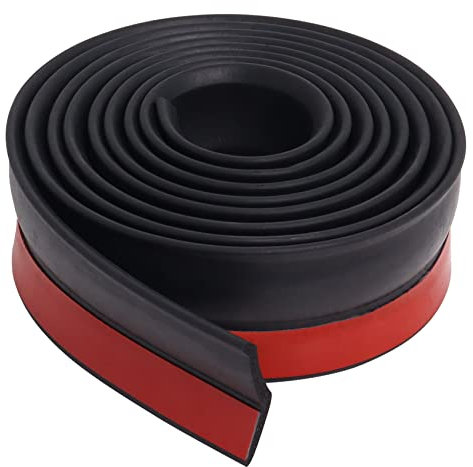 Burlete para Puerta de Garaje, Sello de Goma Universal para Sellado Inferior, Aislamiento Antirruido, Antipolvo, Antiviento y Ahorro Energético, Fácil Instalación(3 m)