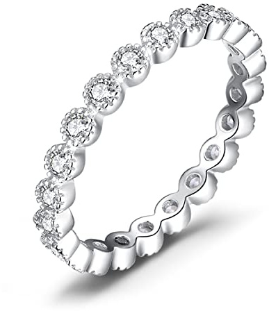 JewelryPalace 3 Ewigkeitsband, stapelbar, Zirkonia, Damenring, Silber 925, Marquise, Verlobungsring, Damen, vergoldet, Gelbgold, Roségold, Unendlichkeitssymbol, Ehering, Damenschmuck