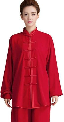 Tai Chi Uniform, Martial Arts Kung Fu Uniform Tai Chi Clothing Women,men Tai Chi Outfit Zen Meditation Suit Classic Chinese Style Unisex Solid Color Kung Fu Clothing Tang Costume Does Not Fade Suitabl