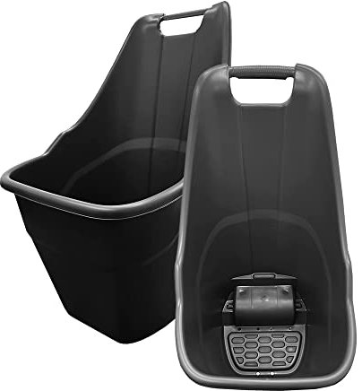 Multipurpose Lightweight Plastic Rolling Wheelbarrow Trolley For Cleaning Gardens Leaves Transporting Kart Caddy With Wheels