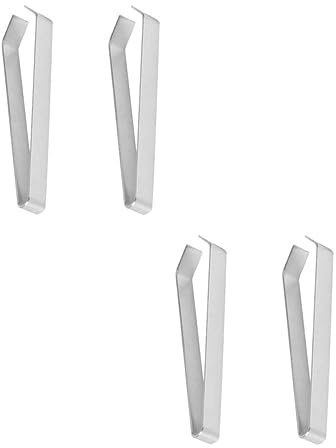 FRCOLOR 4pcs Stainless Fish Bone Clip Hair Remover for Cooking and Crafting Tip Tweezers for Food and Piercing