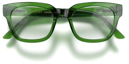 LONDON MOLE® Tricky gafas de lectura | Lectores cuadrados/rectangulares/trapezoidales | Hombre y mujer unisex | Bisagras de resorte