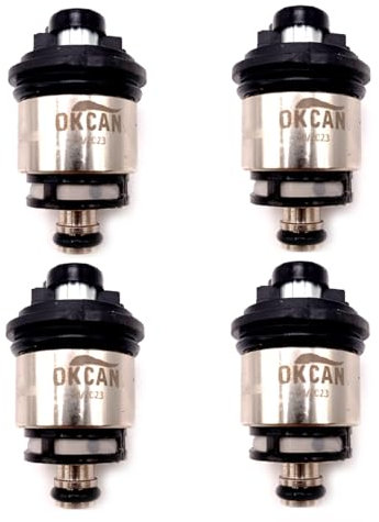 DN Autogas parts Landi Renzo CNG GPL 4 x iniettori MED GI25-65 Nero AMP Tipo Sequent