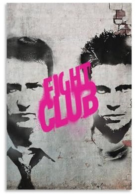 Filmposter Fight Club, Wandkunst, Poster, Heimdekoration, Bild, Leinwand, Malerei, Poster, 30 x 45 cm