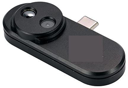 Termocamera esterna for telefono cellulare a infrarossi Termometro Rilevazione della temperatura portatile Termocamera for telefono cellulare,Custodia Resistente