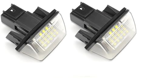 Luci targa 2pcs Numero LED Luce Targa Per Citroen Per C3 Per C4 Per C5 2000 2001 2002 2003 2004 2005 2006 2007 2008 2009 2010 2011 2012 Luce Targa
