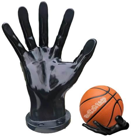 TenaLucy Supporto da Parete A Mano per Palline,Porta Palloni da Muro Supporto da Parete per Pallacanestro Supporto per Palla A Mano Supporto per Palla da Parete Supporti da Parete (Nero)