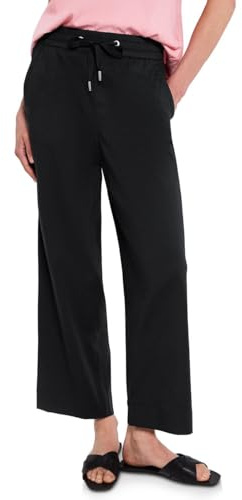 Street One A378976 Pantalones de Pierna Recta, Negro, 38W / 28L Mujeres