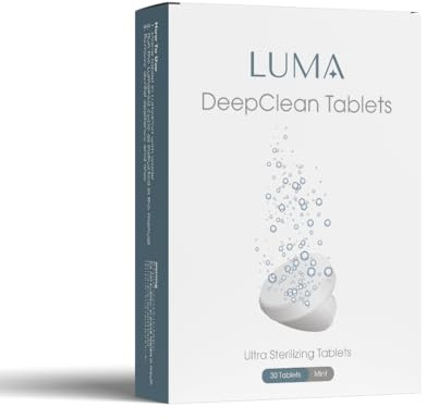 DeepClean Tablets for LumaPod – Retainer & Dental Appliance Cleaning Tablets – Mint Formula – Compatible with Ultrasonic Cleaners – For Retainers, Aligners, Dentures & Mouth Guards – 30 Count