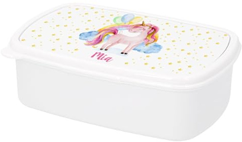 Kembilove Fiambrera Guardería Personalizada – Fiambrera Infantil con Nombre + Tapa hermética – Libre de BPA – Ideal para meriendas seguras y divertidas en Cole y Preescolar