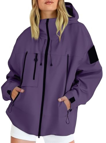 Vattentäta jackor för kvinnor lätt regnrock med huva sport regnjacka softshell plus size damer vindjacka andningsbar löpning cykling vandring fiskejackor utomhus resor regnrock