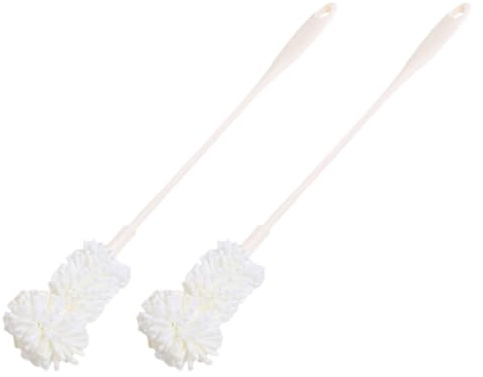 HANABASS 2pcs Long Handle Sponge Bottle Brush Milk Bottle Cleaner Washing Brush for