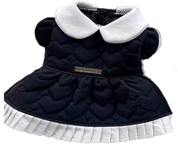 Generico Maltesische Hundebekleidung, Winterkleidung für Hunde in Bärenform, warmer Baumwollmantel und Rock für kleine Hunde (S)