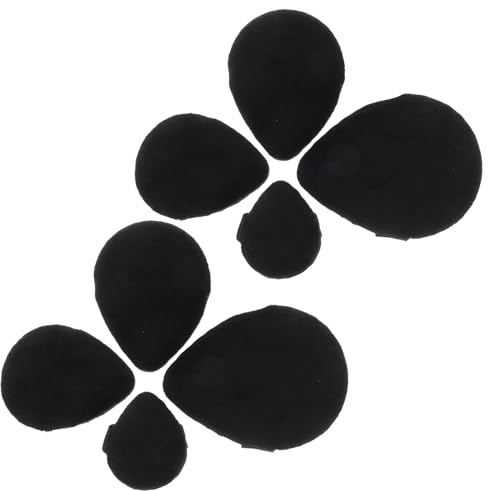 ARTSEWPLY 8 St Mini Foundation Applicator Puff Ultrasoft Pulverpuffar för Ansikte och Kompakt och Portabel Makeupsvamp för Jämn Applicering och Enkel Rengöring Svart