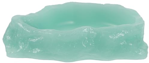 SEWACC Ciotola Luminosa Fosforescente per Alimentazione Rettili e Tartarughe, Ciotola in Resina Antiscivolo per Terrari, Piatto per Cibo e Acqua per Piccoli Animali Notturni