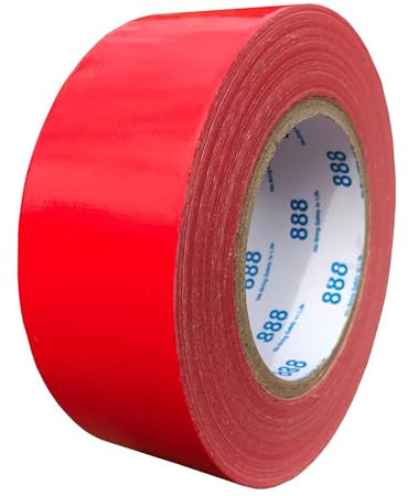 MG888 Multi-Purpose Duct Tape 1.88 Inches x 60 Yards, Crafts, Repairs & DIY Projects, 1 Roll (Red)