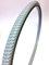 1x Rollstuhlreifen 24 x 1 3/8 absolut pannensicher ETRTO 37-540 (24 Zoll), grau, aus 100% Polyurethan, guter Komfort, für Standardrollstühle, nie mehr Luftverlust, Stollenprofil