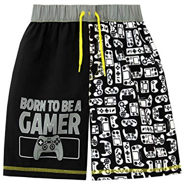 Harry Bear Pojkar gaming badshorts, svart, 146 cm