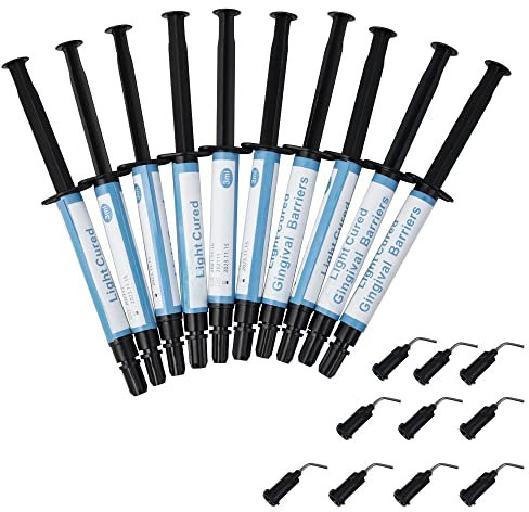 10 Pcs 3ml Gel de Blanchiment des Dents Professionnel et Protection Gingival en Résine Polyacrylique pour Clinique Dentaire et Utilisation Domestique