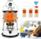 4.5L PetroleumStrahler für Innenräume, 360 ° Surround Heizung, Effizienter Tragbarer Badezimmer Petroleumheizung, für Camping Zeltheizung Kochen mit Löschautomatik und 3 Docht (Weiß)