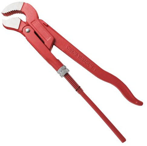 WEDO Clé serre-tubes suédoise 1,Clé Serre Tubes Suédois Denture en S,Clé serre-tubes ultra-résistante de 330 mm,Ouverture Max 52mm,Acier CRV,Clé à Griffe pour Réparation de Plomberie