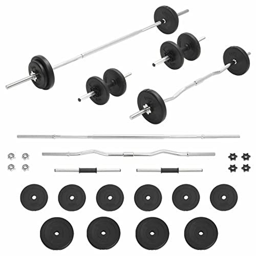 Homgoday Langhantel und Kurzhantel Set 30 kg 386