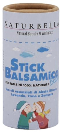 Gisa Wellness - Stick Solido Balsamico per Bambini - Con Oli Essenziali - 100% Ingredienti Naturali - 50 ml - Made in Italy