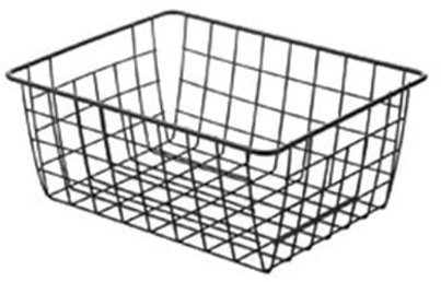 Grandi Cestini A Filo Per L'organizzazione, Cesto Di Deposito in Metallo Nero Per Mobile, Cucina, Garage, Bagno, Dispensa