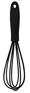 Batidor de silicona Batidor manual de huevos Batidor fácil de limpiar Batidor de huevos Espumador de leche Cocina Cocinar Gadget (Color: Rosa) (Negro)