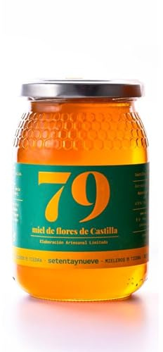 79 Setentaynueve- Miele di Fiori di Castiglia 100% Naturale | Miele di Timo, Ginestra, Mandorlo e Lavandula | Sapore Floreale | Origine: Tiedra e Arribes del Duero (500g)