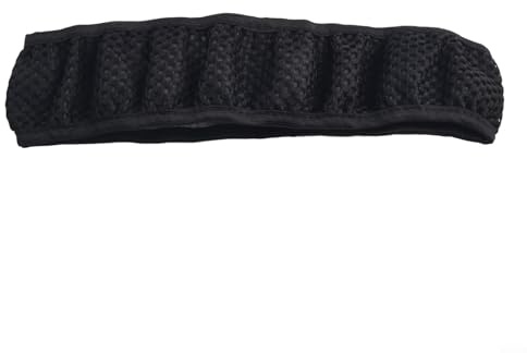 38 cm Auto-Lenkradbezug, rutschfester Schutz für die meisten Fahrzeuge, Stoffmaterial (schwarz)