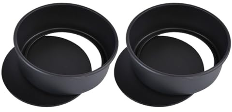OFFSCH 2 Piezas Molde Para Pastel De Molde Redondo De Acero Inoxidable Fondo Extraíble Para Hacer Pasteles Caseros