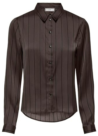 JdY Fifi L/S Camiseta WVN Noos, marrón, 40