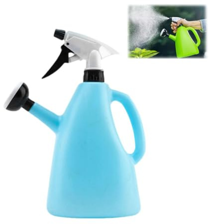SHUZHENG Doppelzweck-Sprinkler-Gießkanne, klein, für Balkon, Topf, Pflanze, Garten, Topfwerkzeug, Wasserkrug, Wasserkessel, Gartenzubehör (blau)