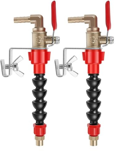 Lawn Mower Accessories System Nozzle Coolant Misting Dust-proof Dust Remover Water Sprayer for Marble Brick Tile Cutting Machine Angle Grinder Cutter Tool(2 pack)